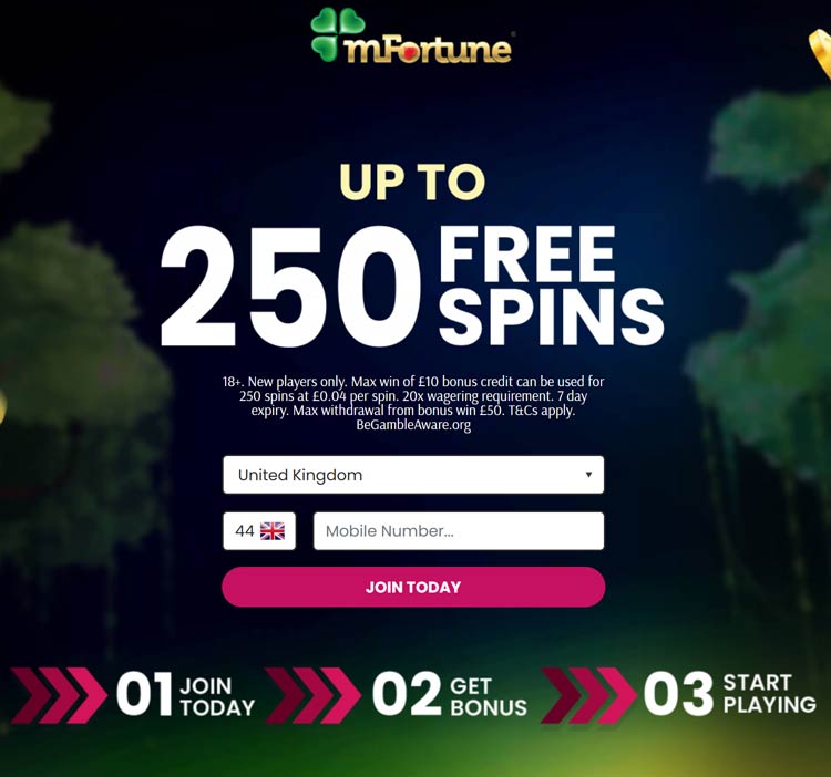 mfortune no deposit free spins